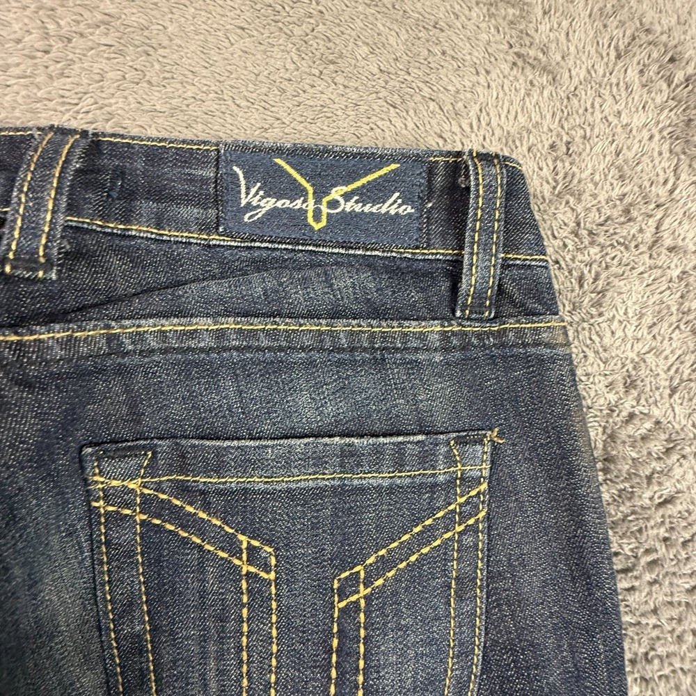 Vigoss Studio The Brooklyn Skinny Jeans Womens 27 Dark Wash Denim Y2K Low Rise - Picture 4 of 10